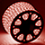 Светодиодный дюралайт трехжильный нарезка (28LED на 1м, 1м, 3W, круглый 11мм, чейзинг) красный