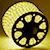 Светодиодный дюралайт трехжильный нарезка (36LED на 1м, 1м, 3W, круглый 13мм, чейзинг) желтый