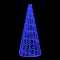 Световая конусная елка «Нарядная» (2м) синий
