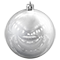 Елочный шар (1шт, d20см, глянцевый) серебряный